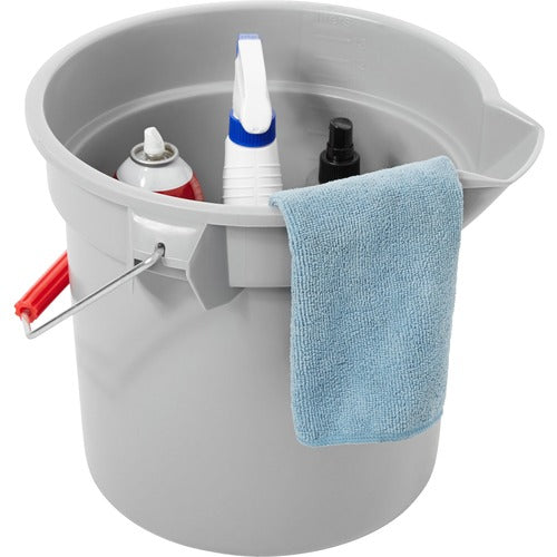 Rubbermaid Commercial RCP261400GYCT Brute 14-quart Round Bucket