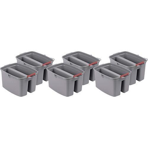Rubbermaid Commercial RCP262888GYCT 19 QT Double Pail