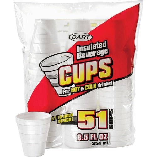 Dart DCC8RP51CT 8.5 oz Insulated Beverage Cups