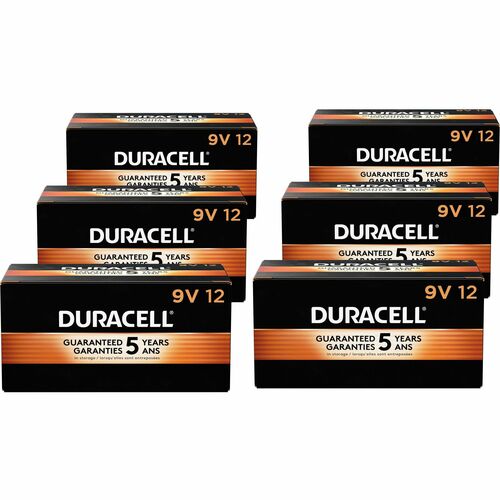 Duracell DUR01601CT 9-Volt Coppertop Alkaline Batteries, 12-Packs