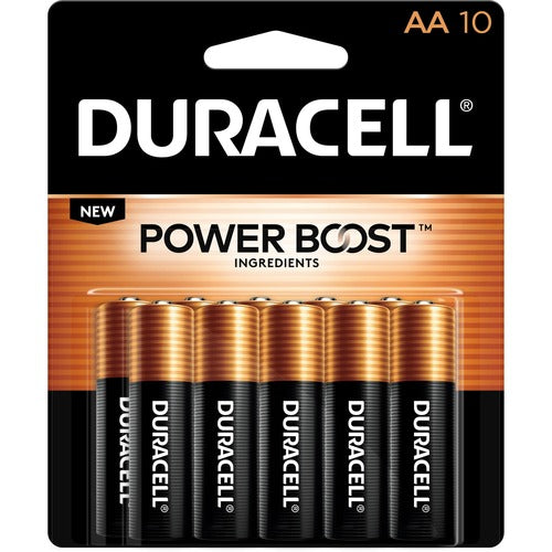 Duracell DURMN1500B10ZCT Coppertop Alkaline AA Battery 10-Packs