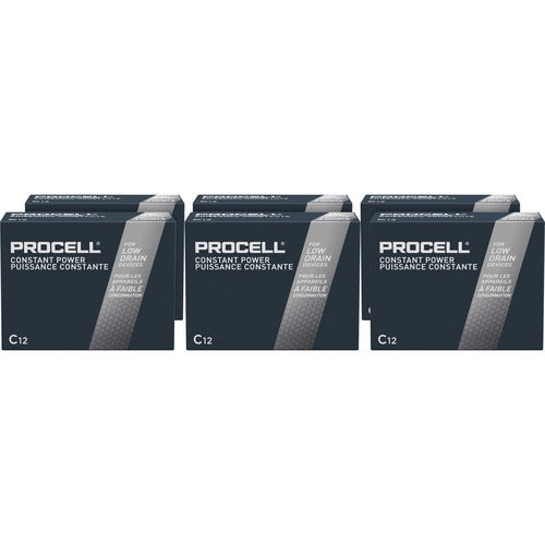 Procell by Duracell DURPC1400CT Alkaline C Battery Boxes of 12