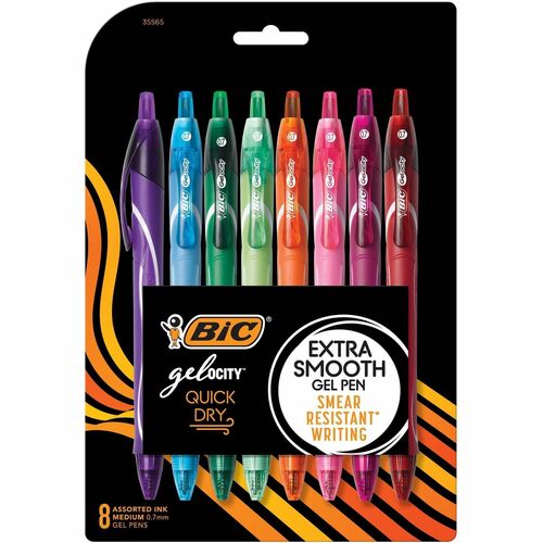 BIC BICRGLCGAP81AST Gel-ocity Gel Pen