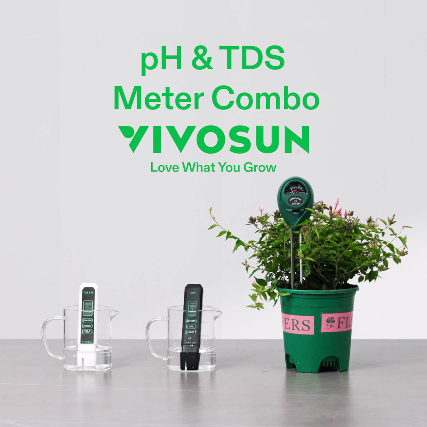 Vivosun Comprehensive Water and Soil Testing Combo for Home, Garden and Hydroponics