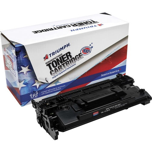SKILCRAFT® NSN6826841 SKILCRAFT Remanufactured High Yield Laser Toner Cartridge 87A, 87X - Black - 1 Each
