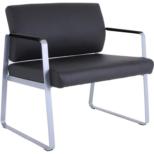 Lorell LLR66997 Healthcare Reception Big & Tall Sled Base Guest Chair