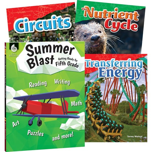 Shell Education SHL51675 Learn-At-Home Grade 5 Summer STEM Set Printed Book by Wendy Conklin