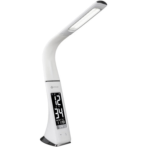 OttLite OTTSCEY700S Thrive LED Desk Lamp with Clock and Sanitizing