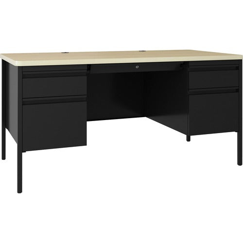 Lorell LLR03155 Fortress Series Double-Pedestal Teachers Desk