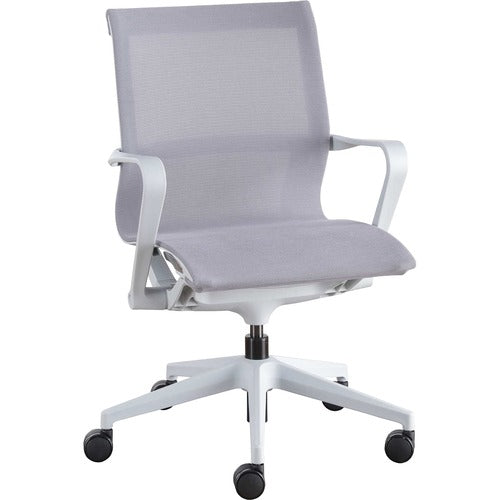 Lorell LLR40207 Premium Executive Mesh Mid-back Sling Chair