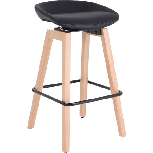 Lorell LLR68563 Modern Low-Back Stool