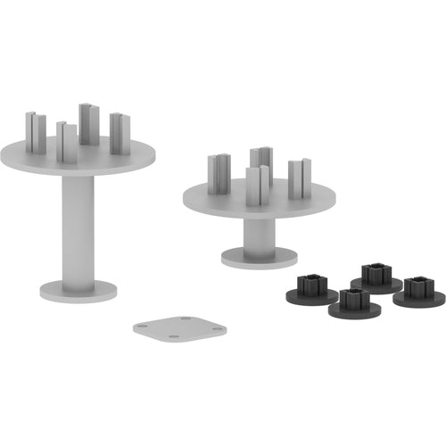 Lorell LLR90282 Adaptable Panel System 4-Way Connector Set