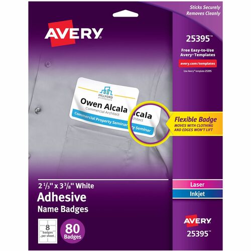 Avery® AVE25395 Avery® Adhesive Name Badges