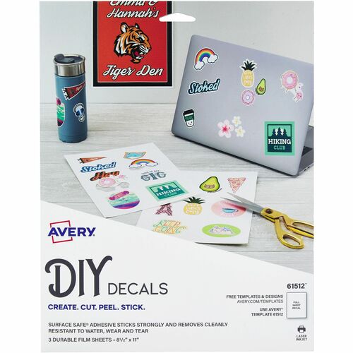 Avery® AVE61512 Avery® Surface Safe Printable Decal Stickers