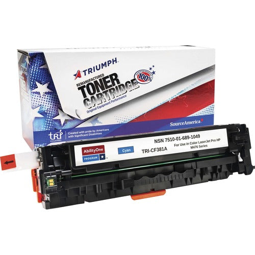 SKILCRAFT® NSN6891049 Remanufactured Laser Toner Cartridge 312A - Cyan - 1 / Carton