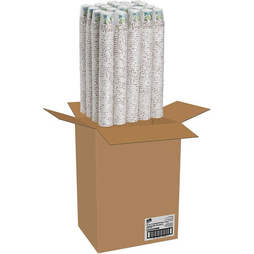 Dixie DXE5342CDWR PerfecTouch 12 oz Insulated Wrapped Paper Hot Coffee Cups by GP Pro