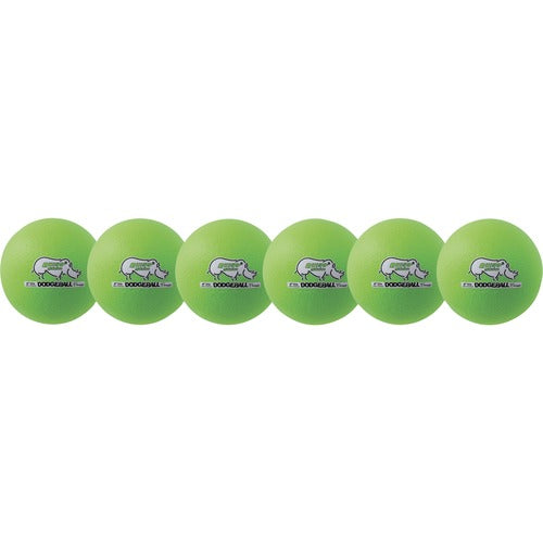 Champion Sports CSIRXD6NGSET Rhino Skin Low Bounce Dodgeball Set