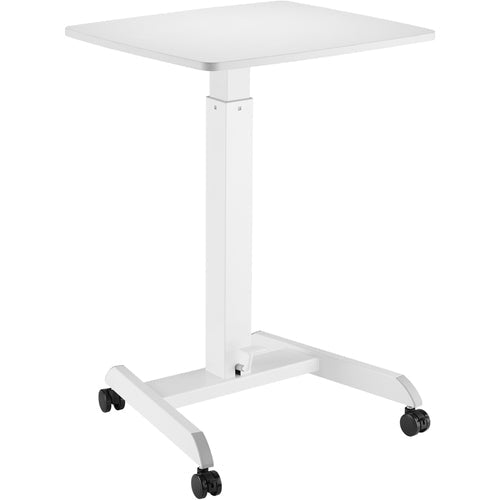 Kantek KTKSTS300W Mobile Height-Adjustable Compact Sit-Stand Desk