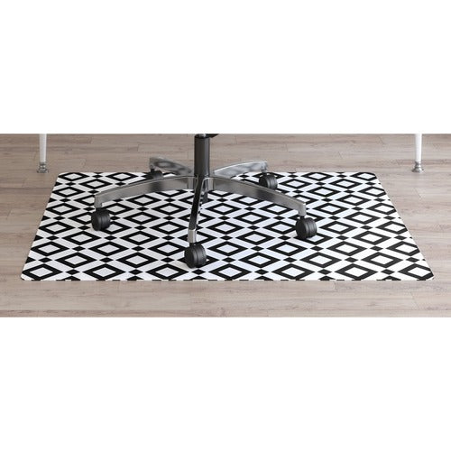 Deflecto DEFCM3540BD FashionMat Black Diamond Chair Mat
