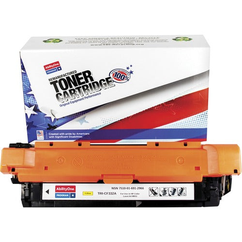 SKILCRAFT® NSN6912966 Remanufactured Laser Toner Cartridge 508A, 654X, 654A - Yellow - 1 Each