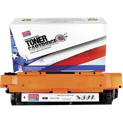 SKILCRAFT® NSN6912280 Remanufactured Laser Toner Cartridge 654A, 654X, 508A - Black - 1 Each