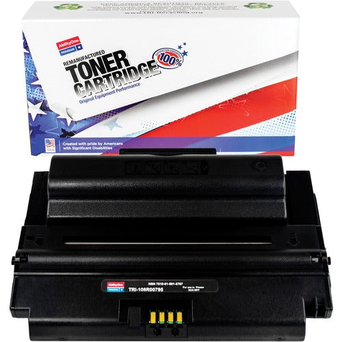 SKILCRAFT® NSN6915767 TRIUMPH Remanufactured Laser Toner Cartridge 108R00795 - Black - 1 Each