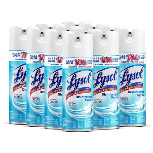 Lysol RAC74186CT Crisp Linen Disinfectant Spray