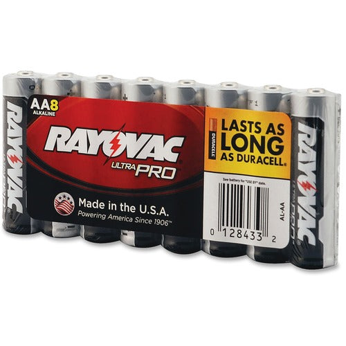 Rayovac RAYALAA8JCT Ultra Pro Alkaline AA Battery 8-Packs