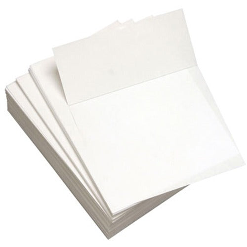 Lettermark DMR8821 Punched & Perforated Papers with Perforations 3-2/3" from the Bottom - White