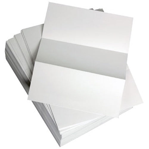 Lettermark DMR8824 Punched & Perforated Papers with Perforations every 3-2/3" - White