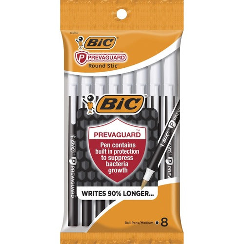 BIC BICGSAMP81BK PrevaGuard Round Stic Ballpoint Pen