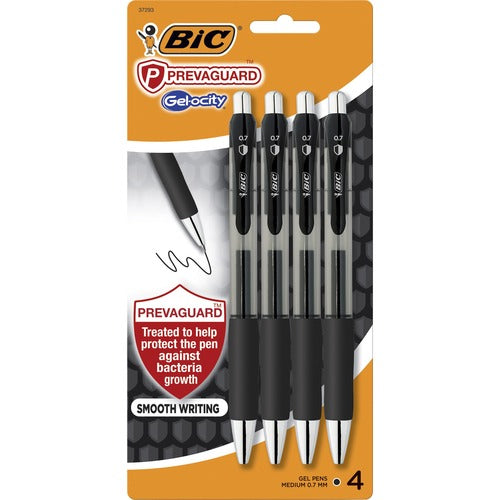 BIC BICRGGAP4BK PrevaGuard Gel-ocity Gel Pen
