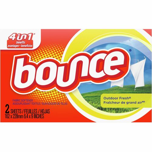 Bounce PGC02664 Outdoor Fresh Fabric Softener Dryer Sheets