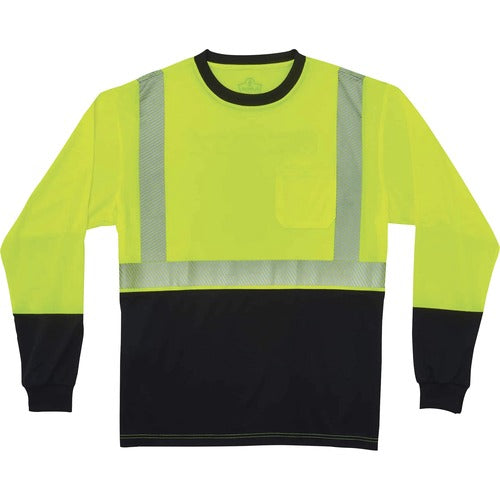 Ergodyne EGO22633 8281BK Type R Class 2 Front Long Sleeve T-Shirt