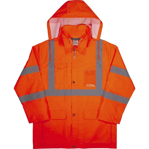 Ergodyne EGO24363 8366 Lightweight Hi-Vis Rain Jacket - Type R, Class 3