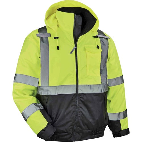 Ergodyne EGO25627 8377 Type R Class 3 Hi-Vis Quilted Bomber Jacket