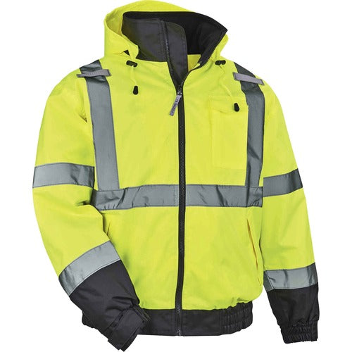 Ergodyne EGO24478 8379 Type R Class 3 Hi-Vis Fleece Lined Bomber Jacket