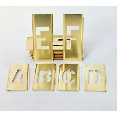 SKILCRAFT® NSN2987044 Brass Stencil Set