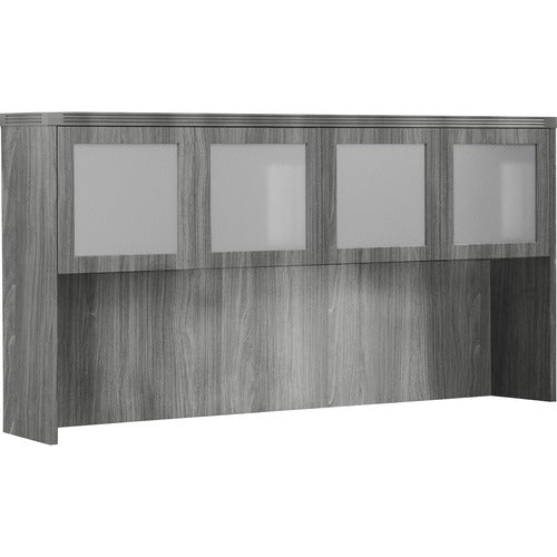 Safco SAFAHG72LGS Aberdeen Series 72" Hutch, Glass Doors