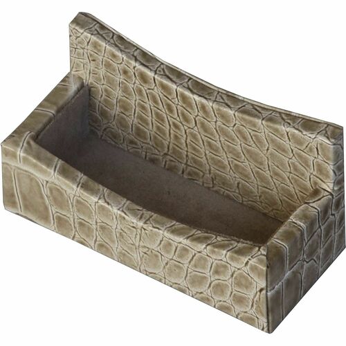 Protacini DACA6307 Breeze Beige Italian Patent Leather Business Card Holder