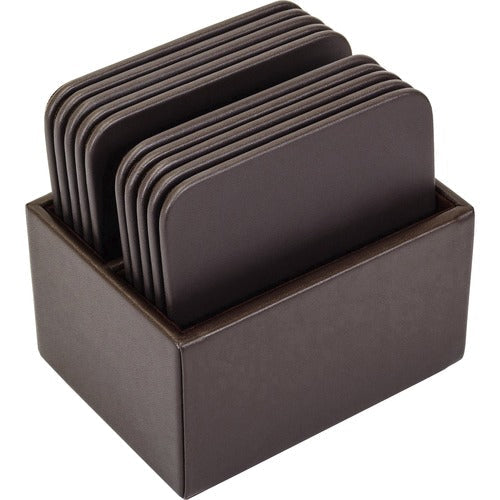 Dacasso DACA3343 Leatherette Square Coaster Set