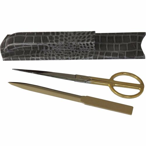 Protacini DACA6227 Castlerock Gray Italian Patent Leather Library Set