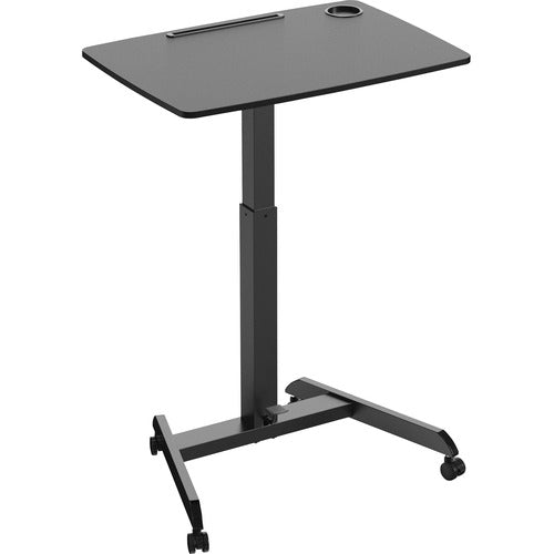 Kantek KTKSTS330B Mobile Height-Adjustable Sit-Stand Desk