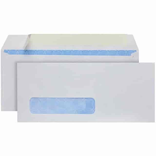 Quality Park QUA90119R No. 10 Single Window Security Tint Treated Business Envelopes