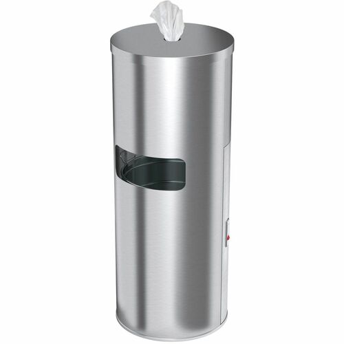 HLS Commercial HLCHLSC09WSR Gym Wipe Dispenser 9-Gallon Trash Can