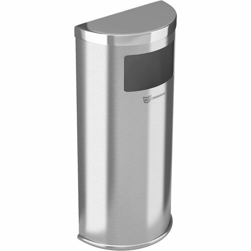 HLS Commercial HLCHLSC01G09A 9-Gallon Half-Round Side-Entry Trash Can