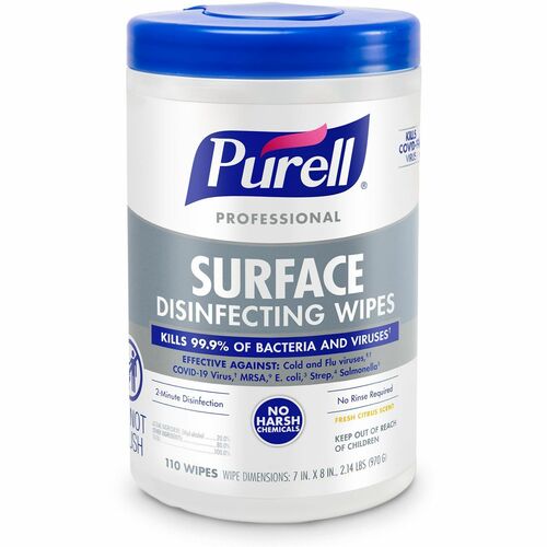 PURELL® GOJ934206 Professional Surface Disinfecting Wipes