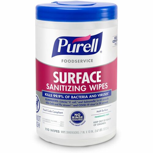 PURELL® GOJ934106 Foodservice Surface Sanitizing Wipes