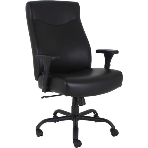 Lorell LLR48846 Big & Tall Executive High-Back Chair With Adjustable Arms