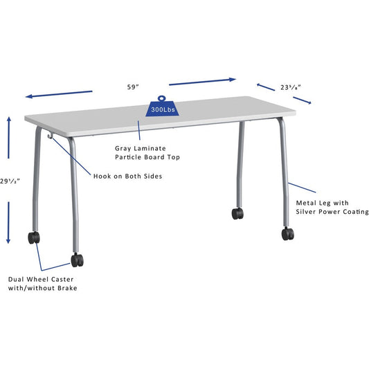 Lorell LLR60848 Training Table